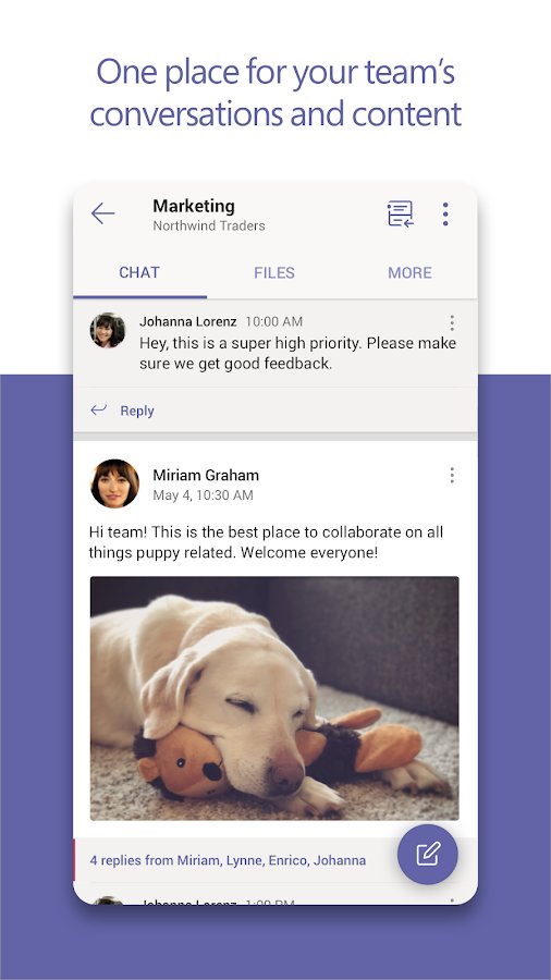 Microsoft Teams Home Screen