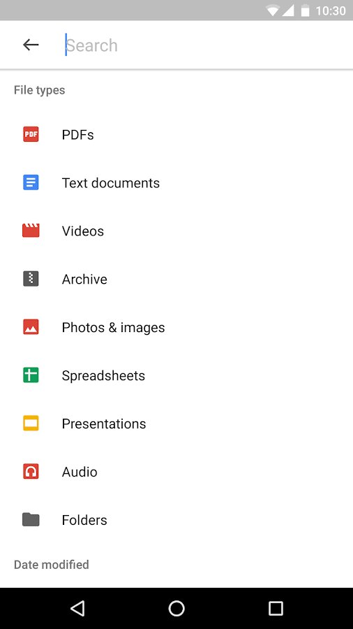 Google Drive File Sharing Interface